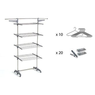Kitchen Move Secadora De Ropa 30m 4 Niveles + Accesorios - Bat-tr-27s - Kitchen Move