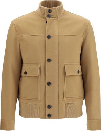 Lardini Wool Oves Aries Full-Length Mens Jacket