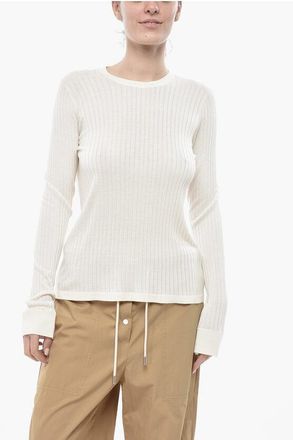 The Row Ribbed Fabric Crewneck Sweater KEYA size M