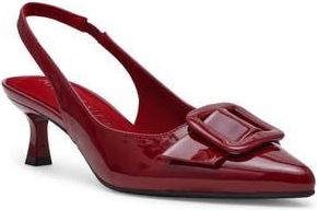 Anne Klein Ivona Slingback Pump in Burgundy Patent at Nordstrom Rack, Size 7.5