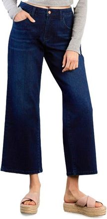 HINT OF BLU High Waist Ankle Relaxed Straight Leg Jeans in Resort Blue at Nordstrom, Size 29