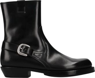 Premiata Stivaletti in Cordovan - Heren - Cowboylaarzen - Zwart - 42 EU - Leer - Schoenen