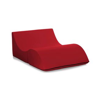 Talamo Italia Dmora - Cama Plegable Dabbes, Puf Convertible En Cama De Matrimonio, 100% Made In Italy, Puf Convertible En Chaise Longue En Ecopiel, Cm 100x200h70, R