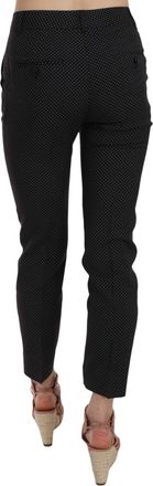 Dolce & Gabbana Polka Dot Slim Capri Trousers Tapered Womens Pants