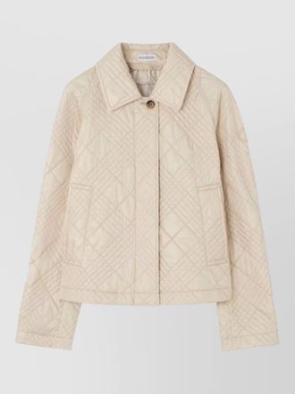 Burberry quilted single-breasted jacket