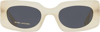Marc Jacobs Grey Rectangular Ladies Sunglasses MJ 1075/S 040G/IR 50