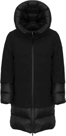 Canadian Oversized gewatteerde jas met capuchon - Zwart