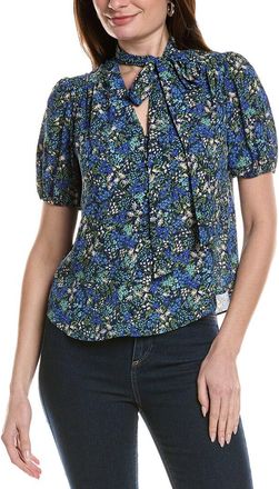 CeCe by Cynthia Steffe Cece V-Neck Shirred Blouse