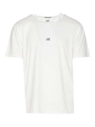 C.P. Company C. P. Company Gauze white t-shirt crewneck frontal print