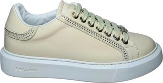 Pollini Nappa Sneaker - Dames - Sneakers - Beige - 37 EU - Schoenen