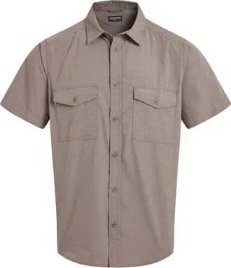 Craghoppers Heren Kiwi II Shirt Met Korte Mouwen (Kiezelsteentjes)