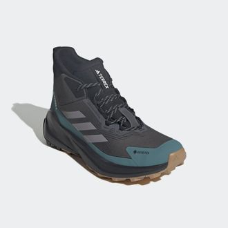 ADIDAS TERREX Wanderschuh ADIDAS TERREX TERREX TRAILMAKER 2.0 MID GORE-TEX, Herren, Gr. 41, grau six, grau three, preloved teal, Synthetik, Textil, Schuhe Wandersch