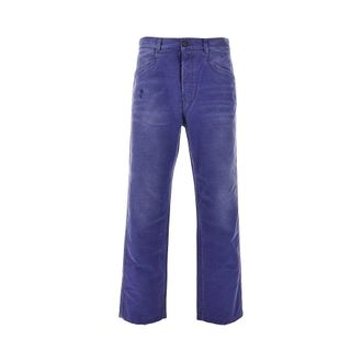 Prada Old-effect twill pants Man 46