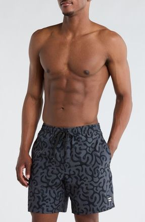 Billabong Grom Volley Swim Trunks in Raven at Nordstrom Rack, Size X-Large