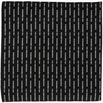 Dsquared2 Silk Pocket Square with All-Over Logo size Unica