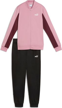 Puma Trainingsanzug PUMA POLY BASEBALL SUIT CL, Damen, Gr. M, rosa (poised pink), Trikot, Obermaterial: 100% Polyester, colorblocking, regular fit, Sportan