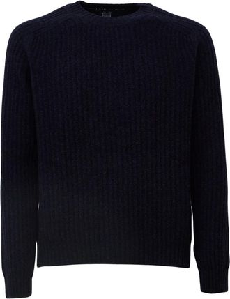 Fedeli Truien & Vesten, Heren, Blauw, 3Xl, Ronde hals gebreid