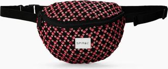 Spiral Womens Polka Dot Sequin Fanny Pack with Black Hardware - Size: ONE size