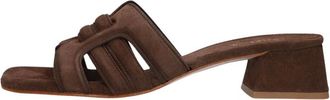 Notre-V Schoenen, Dames, Bruin, 40 EU, Leer, Nv-1010 Mules