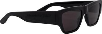 Alexander McQueen Accessoires, Heren, Zwart, ONE Size, Zwarte zonnebril voor mannen