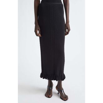 Proenza Schouler Monet Fine Bobble Knit Skirt in Black at Nordstrom, Size X-Small