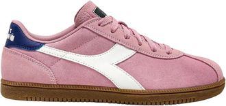 Diadora Retro Roze Leren Sneaker - Dames - Sneakers - Roze - 37 EU - Leer - Schoenen