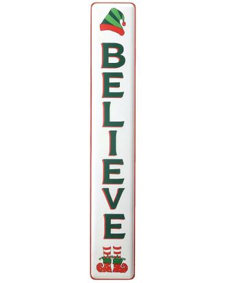 National Tree Company 47In Believe Vertical Holiday Wall Sign