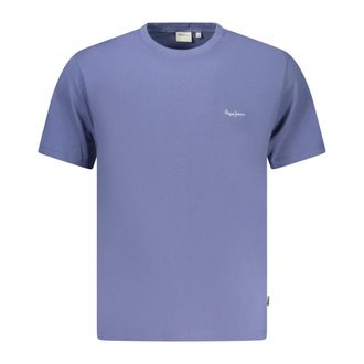 Pepe Jeans London T-Shirts, male, Blue, Size: 2XL Short-Sleeved T-Shirt