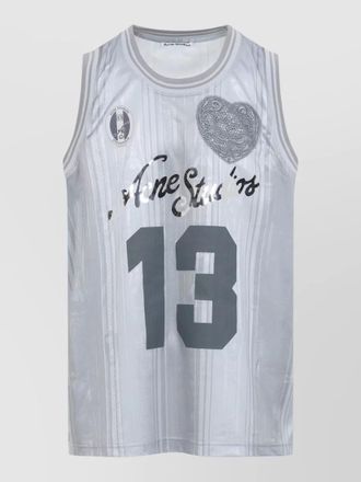 Acne Studios t shirt embroidered graphic print round neckline