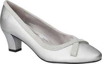 Easy Street Kata Pump in Silver Satin at Nordstrom Rack, Size 7.5