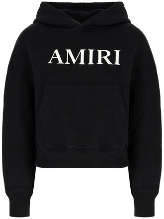 Amiri printed hoodie - women - Cotton - S - Black