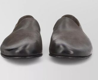 Premiata leather loafers flat sole round toe