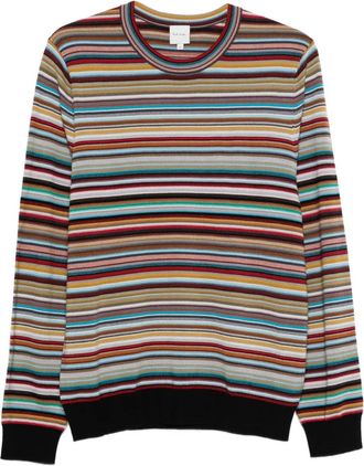 Paul Smith Maglione a righe - Marrone