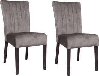 HOME AFFAIRE 4-Fussstuhl (Set) 2 Stk.vertikale Nähte in der Rückenlehne