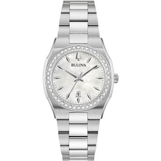 Bulova Surveyor Womens Silver Watch 96R245 Stainless Steel - One Size