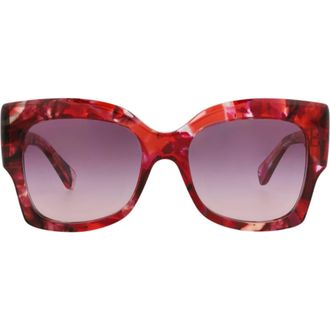 Chlo&eacute; 55mm Square Sunglasses in Red Red Violet at Nordstrom Rack