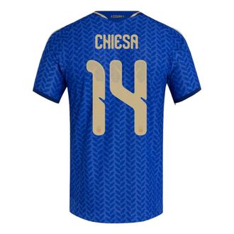 adidas Italy 26 Home Chiesa Authentic Jersey Asia Sizing Bold Blue KW7730