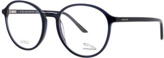 Jaguar Mens Blue Rectangular Eyeglass Frames Jg31523