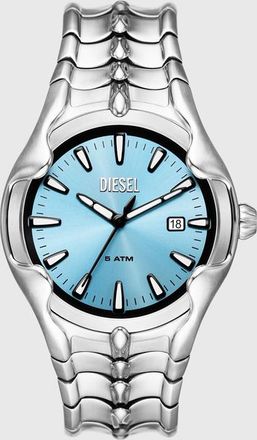 Diesel Vert three-hand date stainless steel watch - Timeframes - Man - Silver