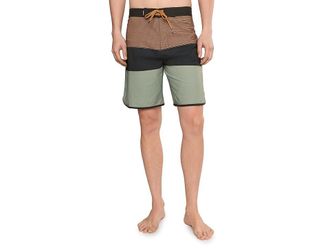 Quiksilver Surfsilk Tijuana 19 Boardshorts Mens Swimwear Tobacco : 30, Elastane/Polyester