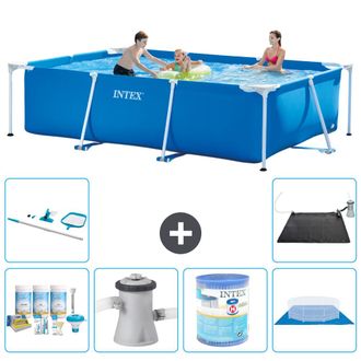 Intex Piscina Con Estructura Rectangular - 300x200x75 Cm - 7-piezas S40198