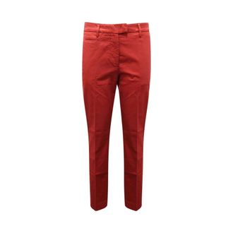 Dondup Chinos, female, Red, Size: W32 Perfect Wo Trousers