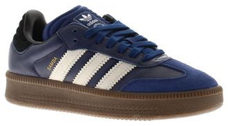 adidas Originals ADIDAS Originals Womens Trainers Samba Xlg Leather Lace Up deep blue white - Size UK 5.5