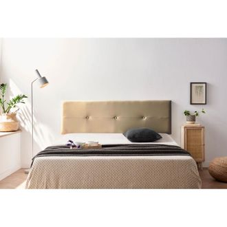 Moonia Cabecero Tapizado Napoli Polipiel 90x50x5 Cm - Dorado Moonia