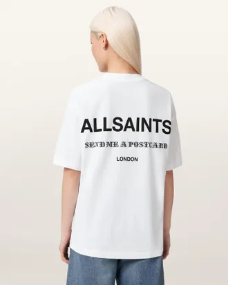 AllSaints Cotton Dreamer Oversized Etta Short Sleeve T-Shirt, Size: XS