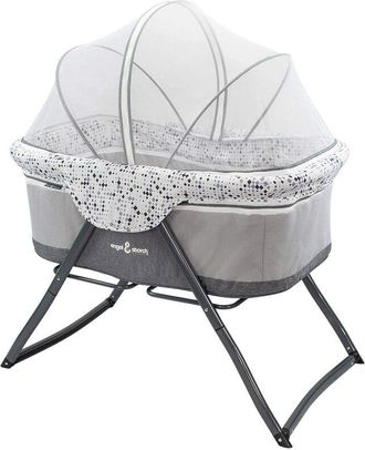 OEM Bebito Cuna De Beb&eacute; De Viaje Plegable Minicuna Con Mosquitera (gris Oscuro)