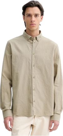 Les Deux Konrad Shirt - Heren - Casual Overhemden - Groen - S - Katoen - Overhemden