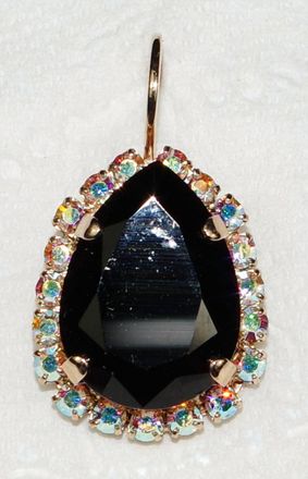 Mariana Womens Tuxedo Earrings In Black