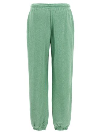 Rotate Embroidered Logo Cotton Joggers - Green