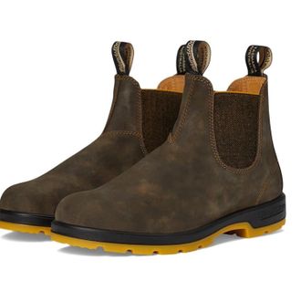 Blundstone 1944 Mens 4 Rustic Brown Leather Round Toe Chelsea Boots ZOGG3528
